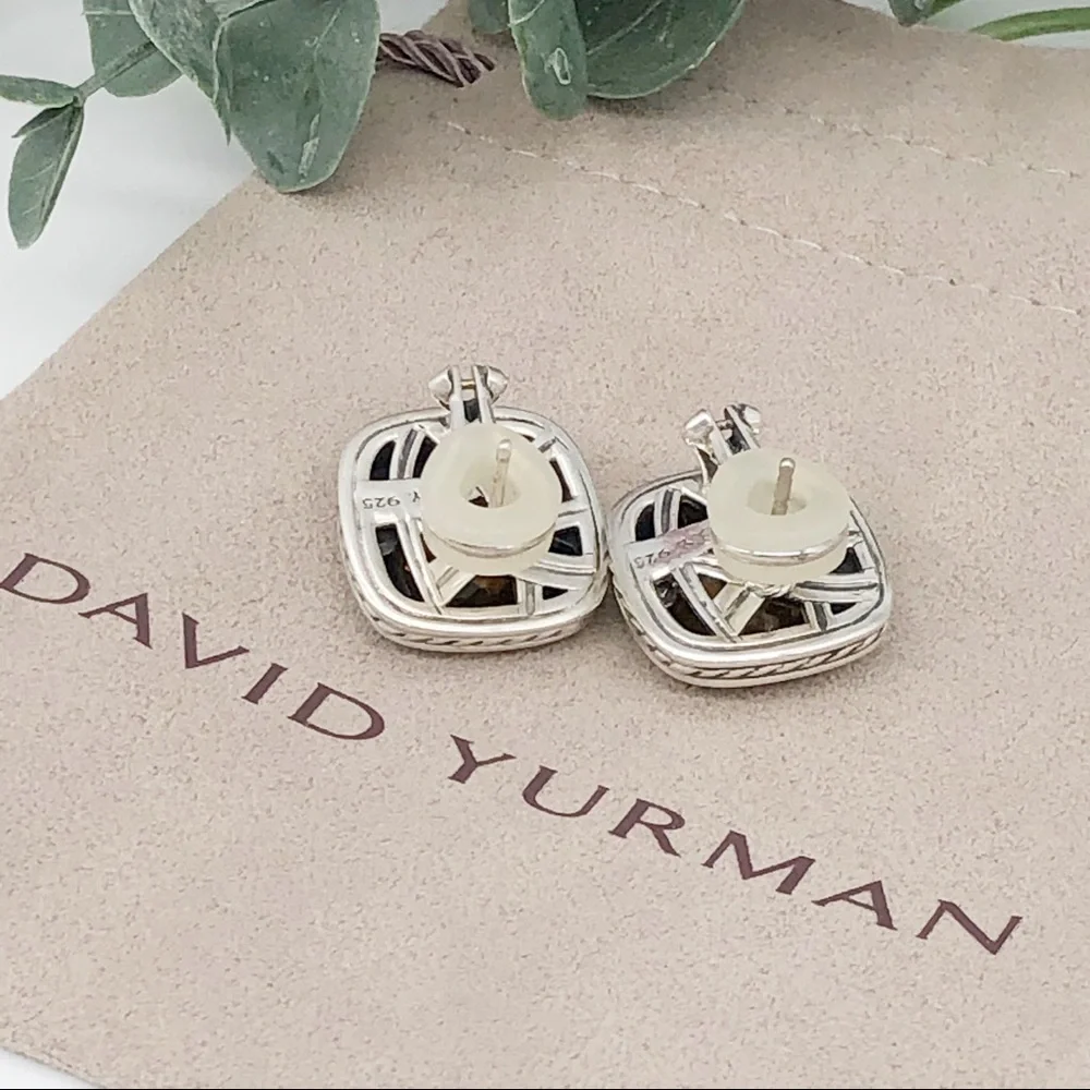 DAVID YURMAN Citrine Albion Stud Earrings AUTHENTIC - Picture 8 of 11